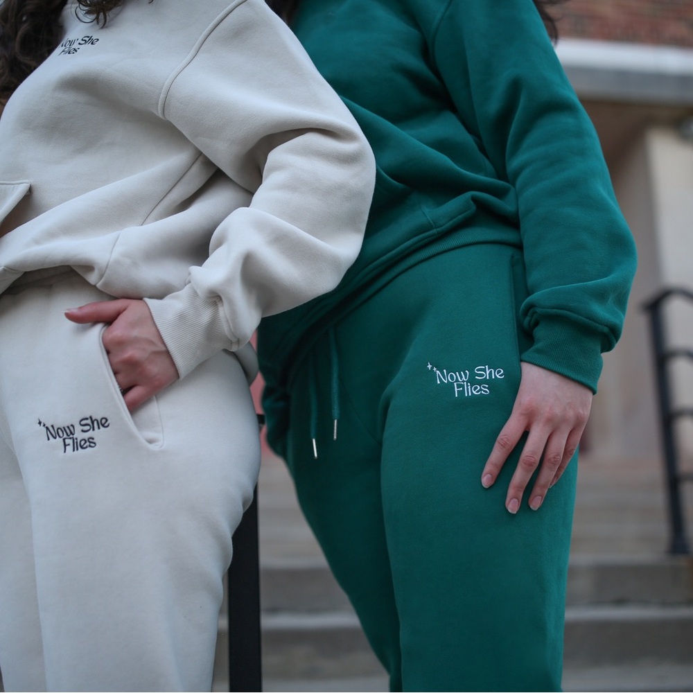 Brand New With Tags Joggers in Emerald Green Heavyweight Cotton